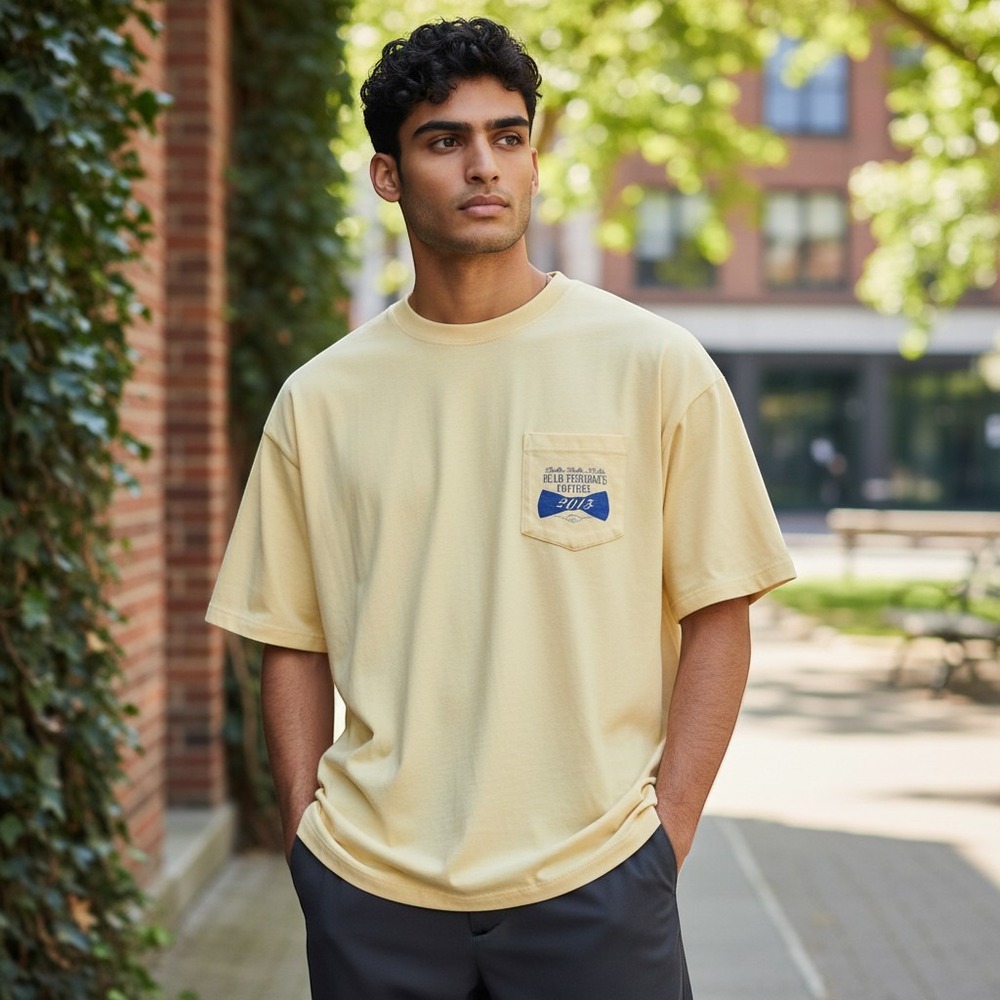Comfort Colors Tri Delta Gold Standard Formal Pocket T-Shirt Mens Size Medium